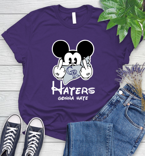 MLB Colorado Rockies Gonna Hate Mickey Mouse Disney Baseball T Shirt_000 Women's T-Shirt 4