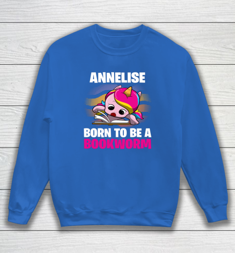 Annelise Born To Be A Bookworm Unicorn Sweatshirt 11