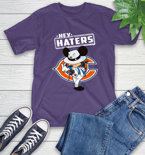 NFL Hey Haters Mickey Football Sports Chicago Bears T-Shirt 5