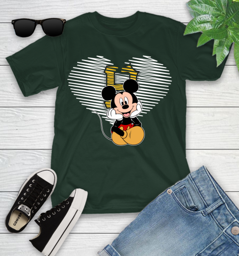 MLB Pittsburgh Pirates The Heart Mickey Mouse Disney Baseball T Shirt_000 Youth T-Shirt 5