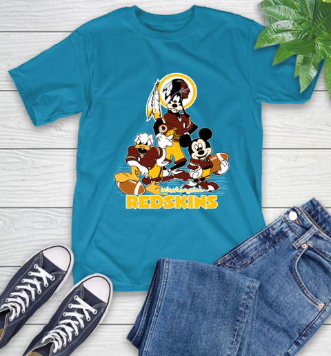 NFL Washington Redskins Mickey Mouse Donald Duck Goofy Football Shirt T-Shirt 9