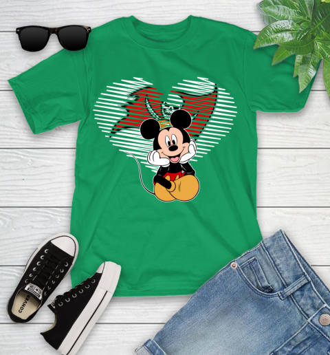 NFL Tampa Bay Buccaneers The Heart Mickey Mouse Disney Football T Shirt_000 Youth T-Shirt 8