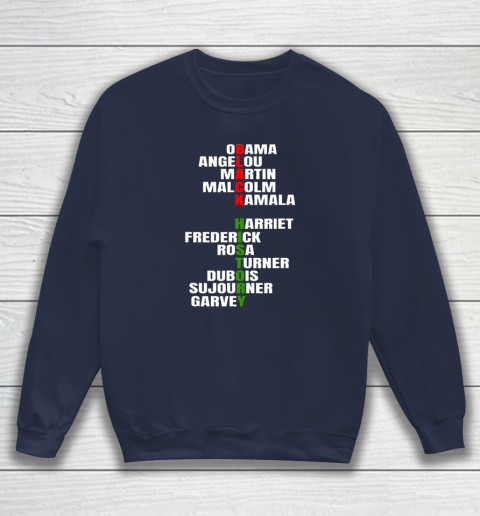 Obama Angelou Inspirational African Black History Month Sweatshirt 2