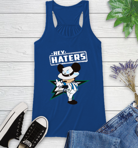 NHL Hey Haters Mickey Hockey Sports Dallas Stars Racerback Tank 8