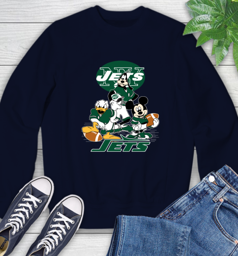 NFL New York Jets Mickey Mouse Donald Duck Goofy Football Shirt Sweatshirt 2