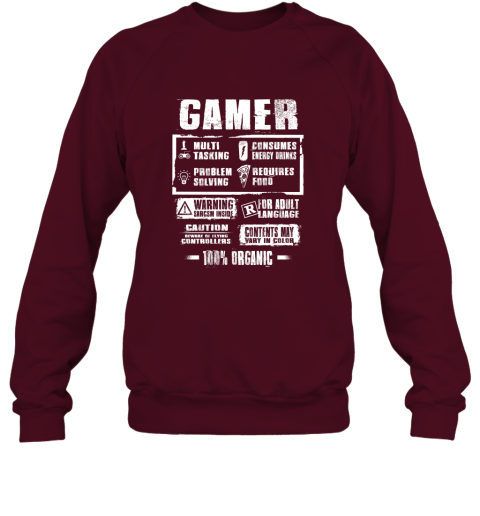 Funny Gamer Label Gift For Who Love Video Game Gaming Addicted Sweatshirt