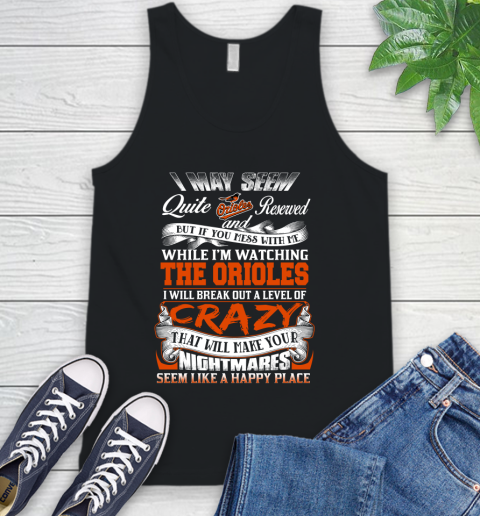 Baltimore Orioles MLB Baseball Don't Mess With Me While I'm Watching My Team Tank Top