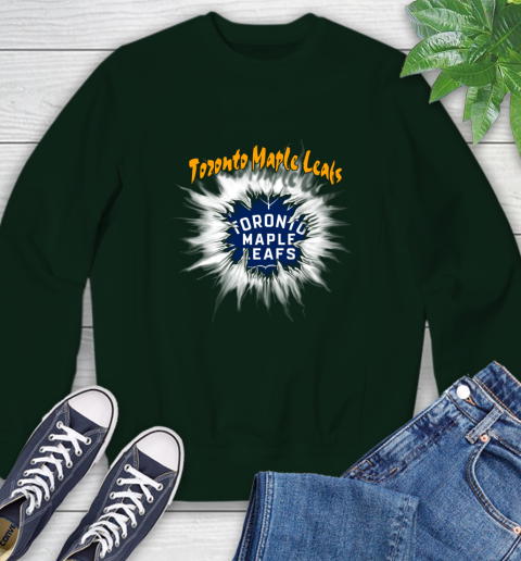 Toronto Maple Leafs NHL Hockey Adoring Fan Rip Sports Sweatshirt 12