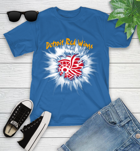 Detroit Red Wings NHL Hockey Adoring Fan Rip Sports Youth T-Shirt 12