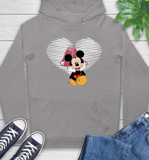 MLB Boston Red Sox The Heart Mickey Mouse Disney Baseball T Shirt_000 Hoodie 6