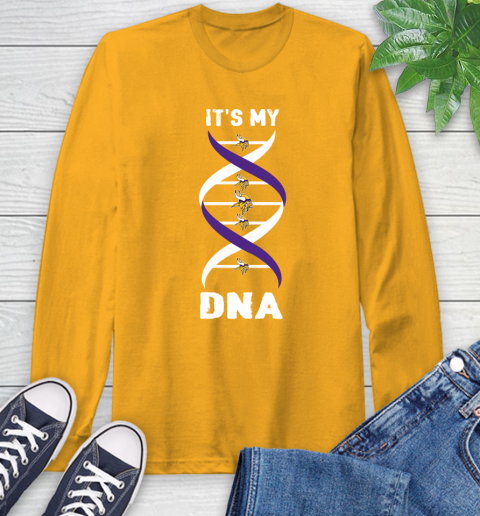 Minnesota Vikings NFL Football It's My DNA Sports Long Sleeve T-Shirt - Image 3