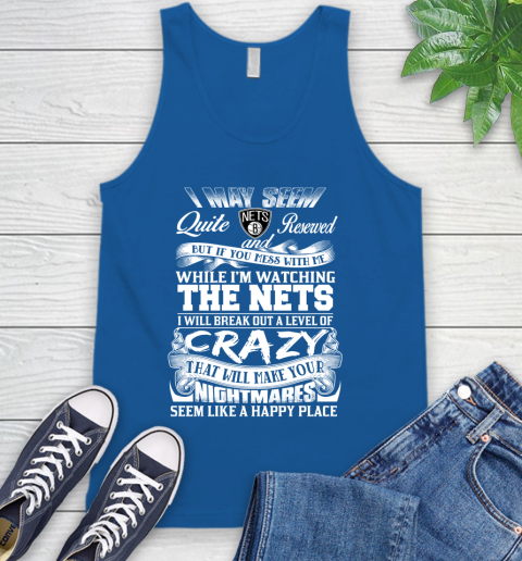 Brooklyn Nets NBA Basketball Don't Mess With Me While I'm Watching My Team Tank Top 4