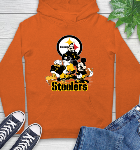 NFL Pittsburgh Steelers Mickey Mouse Donald Duck Goofy Football Shirt Hoodie 4