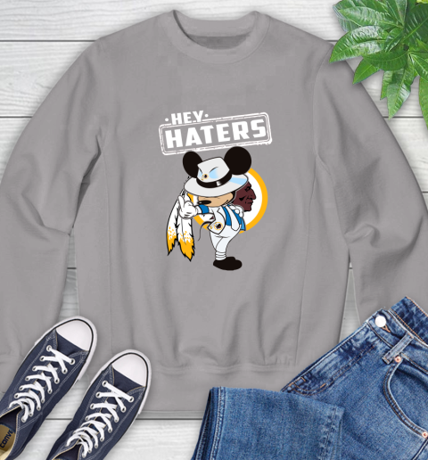 NFL Hey Haters Mickey Football Sports Washington Redskins Sweatshirt 5
