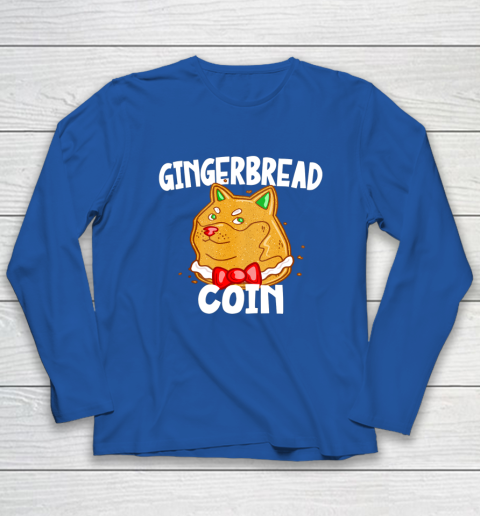 Xmas Dogecoin Crypto Christmas Gingerbread Coin Shiba Inu Long Sleeve T-Shirt 13