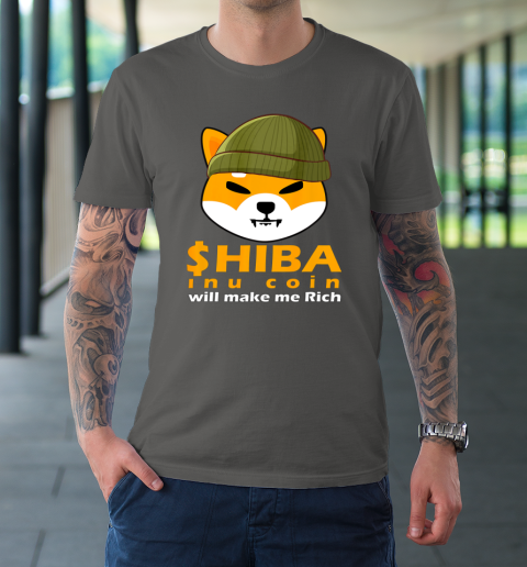 Shiba Will Make Me Rich Vintage Shiba Inu Coin Shiba Army T-Shirt 14