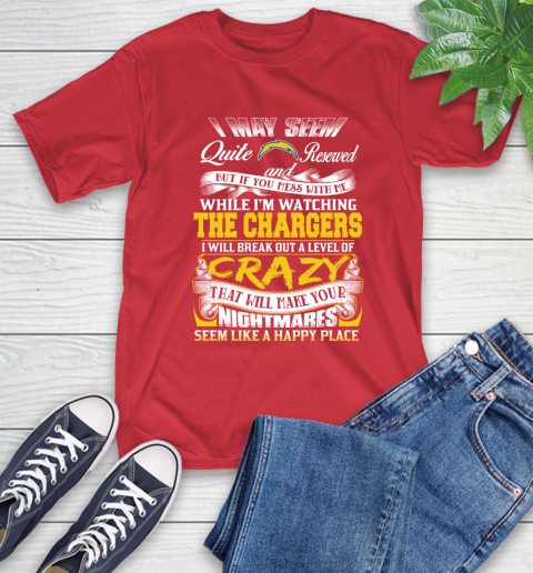 Los Angeles Chargers NFL Football Don't Mess With Me While I'm Watching My Team T-Shirt 11