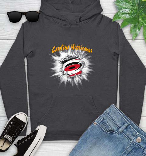 Carolina Hurricanes NHL Hockey Adoring Fan Rip Sports Youth Hoodie 8