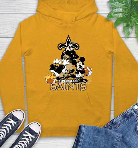 NFL New Orleans Saints Mickey Mouse Donald Duck Goofy Football Shirt Hoodie 2