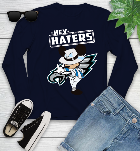 NFL Hey Haters Mickey Football Sports Philadelphia Eagles Youth Long Sleeve 2