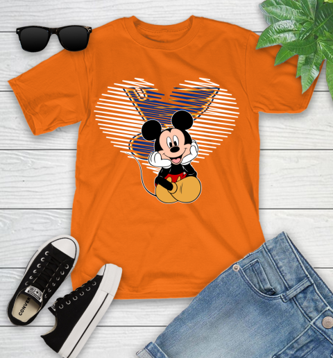 NHL St.Louis Blues The Heart Mickey Mouse Disney Hockey Youth T-Shirt 9