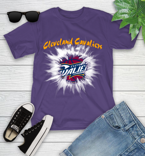 Cleveland Cavaliers NBA Basketball Rip Sports Youth T-Shirt 4 Cleveland Cavaliers NBA Basketball Rip Sports Youth T-Shirt - Image 4