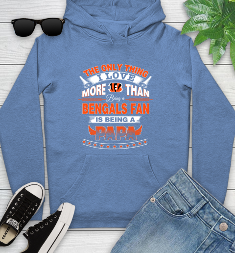 NFL The Only Thing I Love More Than Being A Cincinnati Bengals Fan Is Being A Papa Football Youth Hoodie 13