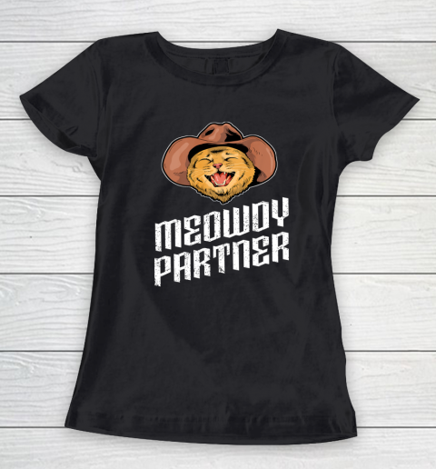 Meowdy Cat Shirt Kitten Lovers Meow Howdy Women's T-Shirt