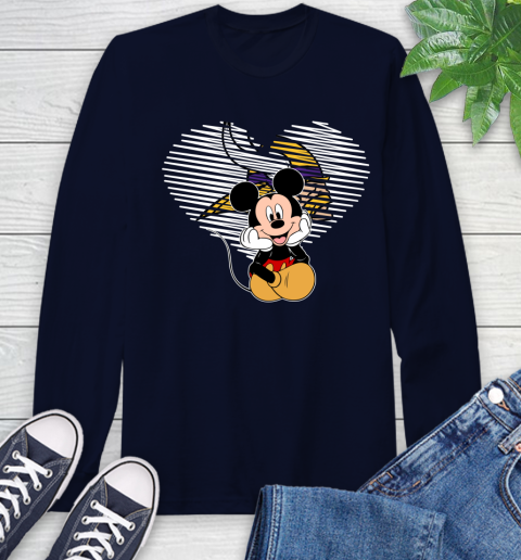 NFL Minnesota Vikings The Heart Mickey Mouse Disney Football T Shirt_000 Long Sleeve T-Shirt 3