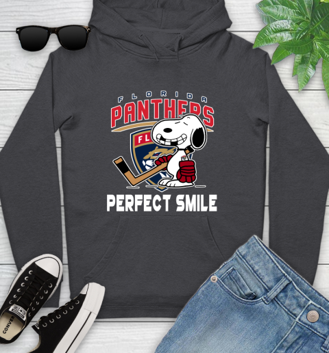 NHL Florida Panthers Snoopy Perfect Smile The Peanuts Movie Hockey T Shirt Youth Hoodie 8