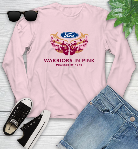 Ford cares warriors in pink Youth Long Sleeve 7