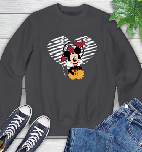 NHL New Jersey Devils The Heart Mickey Mouse Disney Hockey Sweatshirt 6