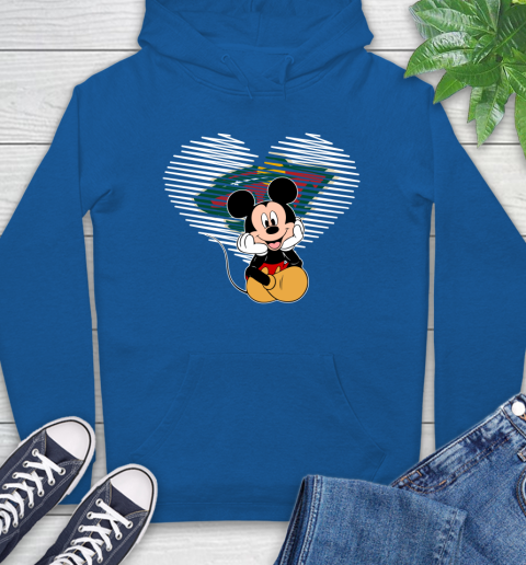NHL Minnesota Wild The Heart Mickey Mouse Disney Hockey Hoodie 9