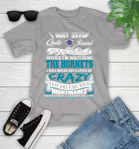 Charlotte Hornets NBA Basketball Don't Mess With Me While I'm Watching My Team Youth T-Shirt 4