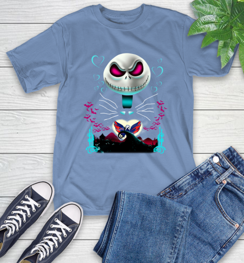 NHL Washington Capitals Jack Skellington Sally The Nightmare Before Christmas Hockey T-Shirt 12