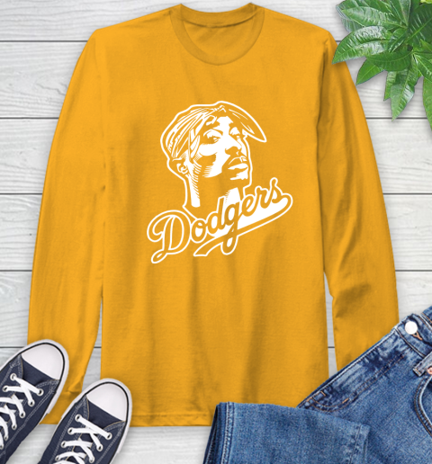 Tupac Dodgers Long Sleeve T-Shirt 2