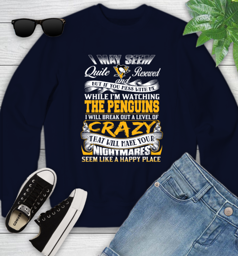 Pittsburgh Penguins NHL Hockey Don't Mess With Me While I'm Watching My Team Youth Sweatshirt 2