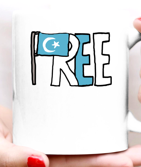 Free the Uyghurs Support Uighur Ceramic Mug 11oz 2