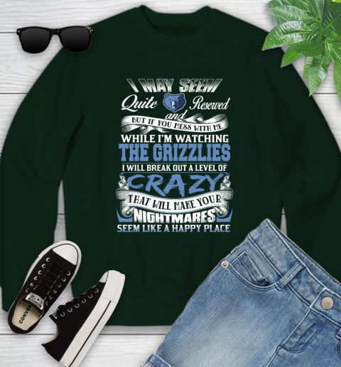 Memphis Grizzlies NBA Basketball Don't Mess With Me While I'm Watching My Team Youth Sweatshirt 9