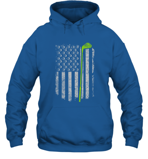 American Flag Golf Gift Funny Golf Apparel Gift For Men Hoodie