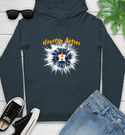 Houston Astros MLB Baseball Adoring Fan Rip Sports Youth Hoodie 10
