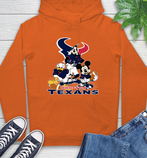 NFL Houston Texans Mickey Mouse Donald Duck Goofy Football Shirt Hoodie 4