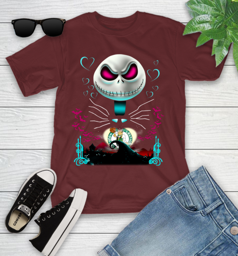 NBA Boston Celtics Jack Skellington Sally The Nightmare Before Christmas Basketball Sports_000 Youth T-Shirt 14