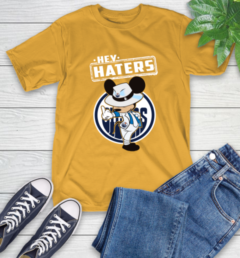 NHL Hey Haters Mickey Hockey Sports Edmonton Oilers T-Shirt 2
