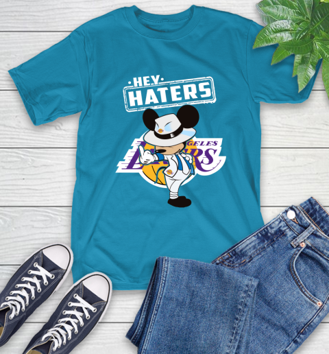 NBA Hey Haters Mickey Basketball Sports Los Angeles Lakers T-Shirt 9
