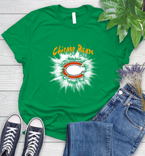 Chicago Bears NFL Football Adoring Fan Rip Sports Women's T-Shirt 9
