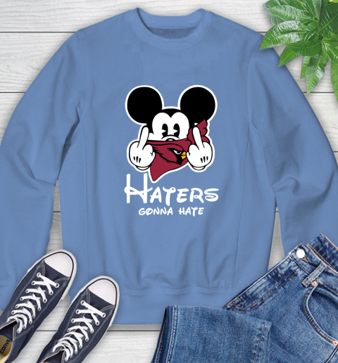 NFL Arizona Cardinals Haters Gonna Hate Mickey Mouse Disney Football T Shirt Sweatshirt 11