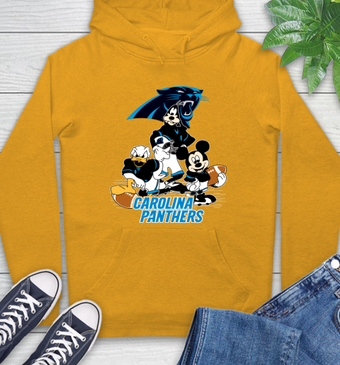 NFL Carolina Panthers Mickey Mouse Donald Duck Goofy Football Shirt Hoodie 2