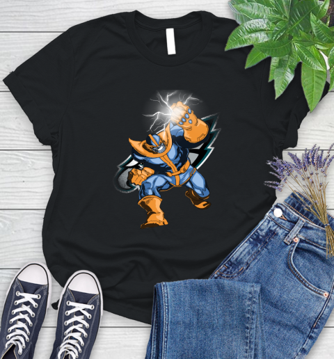 Philadelphia Eagles NFL Football Thanos Avengers Infinity War Marvel Women's T-Shirt