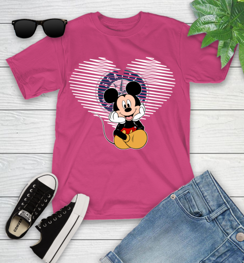 MLB Seattle Mariners The Heart Mickey Mouse Disney Baseball T Shirt_000 Youth T-Shirt 11